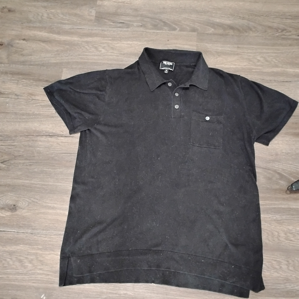 Todd Snyder Men's Black Polo Shirt